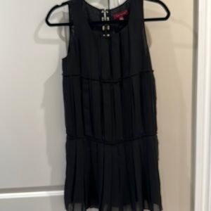 Ted Baker black pleated front dress size 1